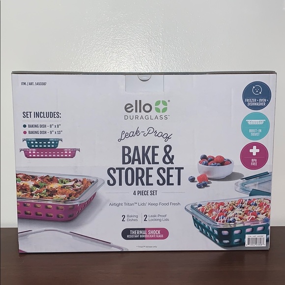 Ello Duraglass Bake & Store Container Set, 4-Piece - Picture 10 of 16